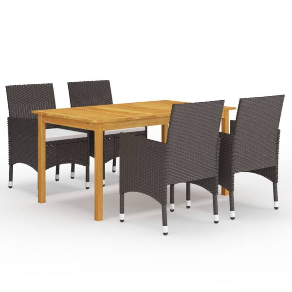 5-delige Tuinset bruin