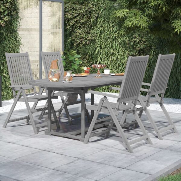 5-delige Tuinset massief acaciahout